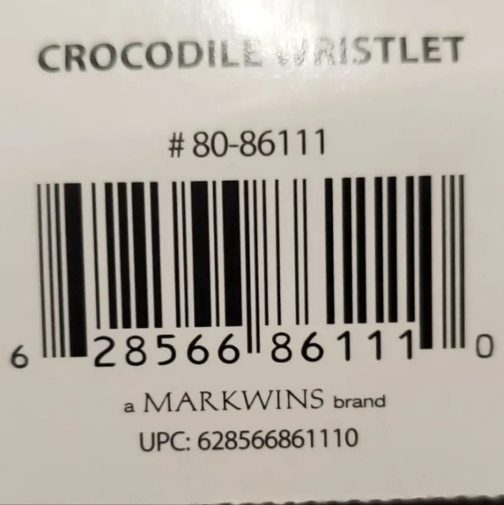 London Soho New York Crocodile Wristlet/Purple Alligator Makeup / Cosmetic Bag. - Picture 9 of 9